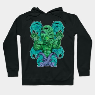 Creature from the Black Lagoon sans background Hoodie